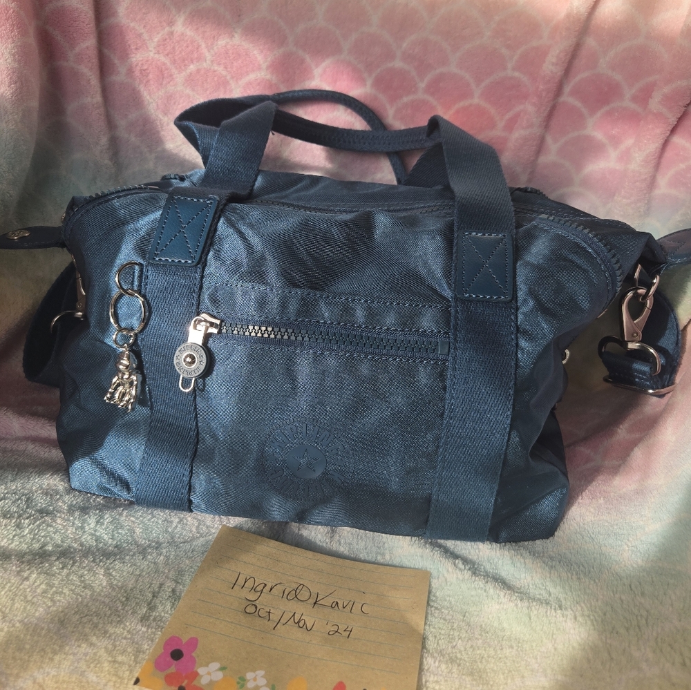 EUC Kipling Art mini tote dynamic beetle
